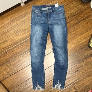 Abercrombie & fitch mid rise super skinny ankle